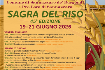 Locandina Sagra del Riso 2026 - 45 Edizione