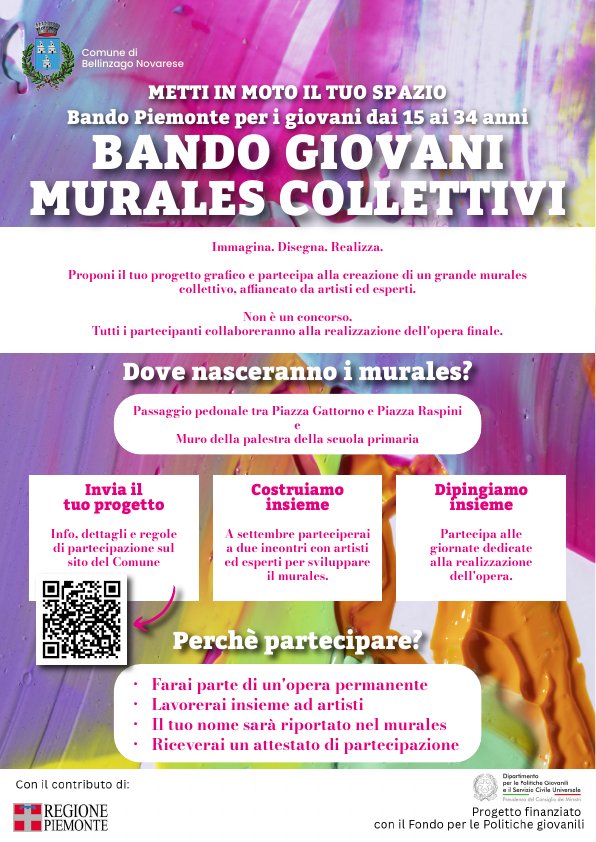 Locandina dell'evento Metti in moto il tuo spazio - Bando giovani murales collettivi