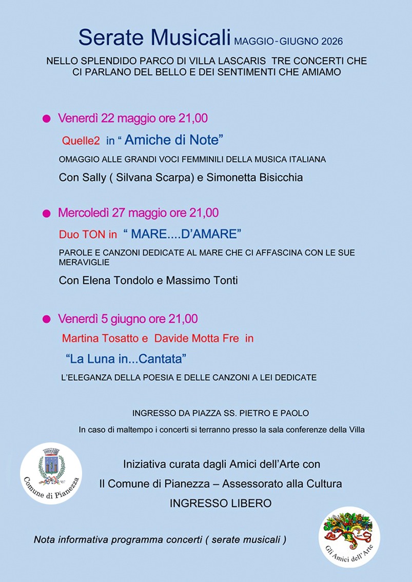 Locandina Serate Musicali 2026