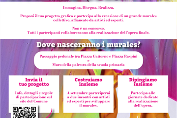 Locandina dell'evento Metti in moto il tuo spazio - Bando giovani murales collettivi